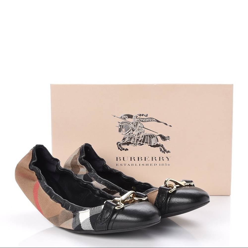 Burberry Heritage House Check Ballerina Flats